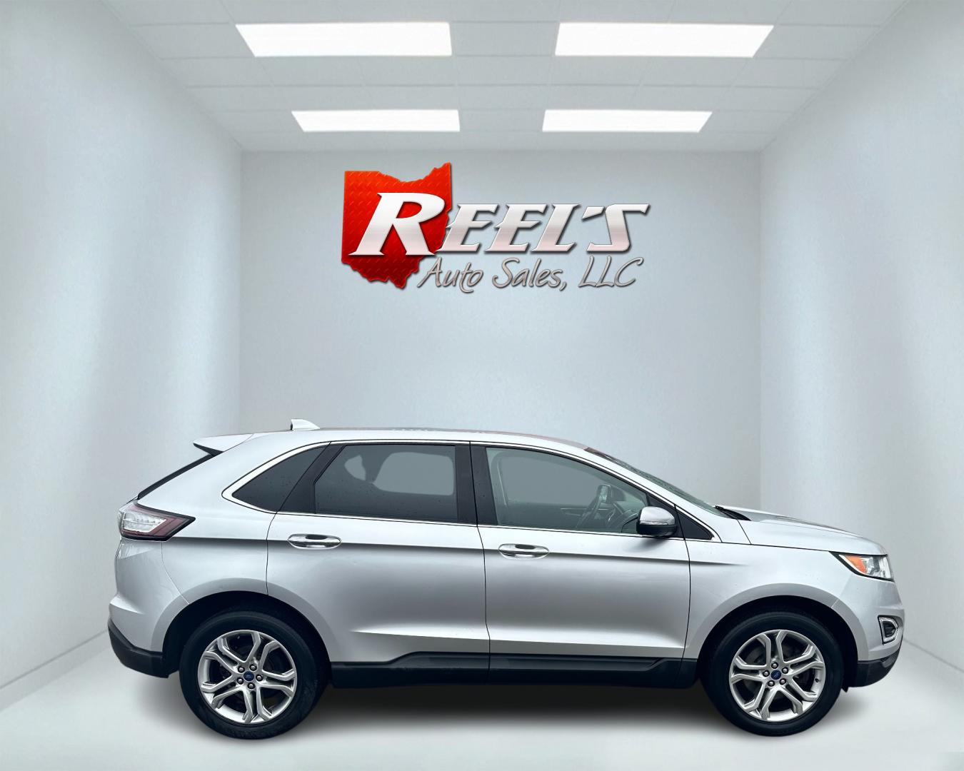 2017 Silver /Black Ford Edge Titanium (2FMPK4K92HB) with an 2.0L I4 DOHC 16V Turbo engine, 6-Speed Automatic transmission, located at 547 E. Main St., Orwell, OH, 44076, (440) 437-5893, 41.535435, -80.847855 - This 2017 Ford Edge Titanium AWD is a well-equipped midsize SUV. It comes with a powerful yet efficient 2.0L EcoBoost engine paired with a smooth 6-speed automatic transmission. Notable features include LED daytime running lights, dusk-sensing headlights, leather interior, auto-dimming rearview mirr - Photo#3
